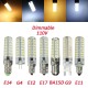 G4/G9/E11/E12/E14/E17/BA15D Dimmable LED Bulb 4W 80 SMD 4014 Corn Light Lamp AC 110V