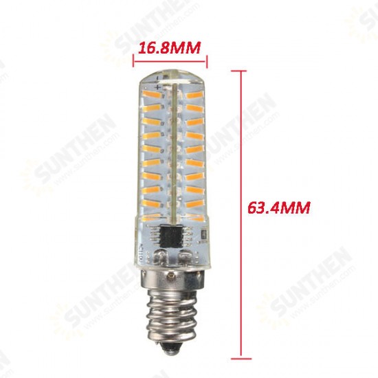 G4/G9/E11/E12/E14/E17/BA15D Dimmable LED Bulb 4W 80 SMD 4014 Corn Light Lamp AC 110V