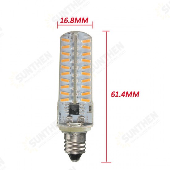 G4/G9/E11/E12/E14/E17/BA15D Dimmable LED Bulb 4W 80 SMD 4014 Corn Light Lamp AC 110V