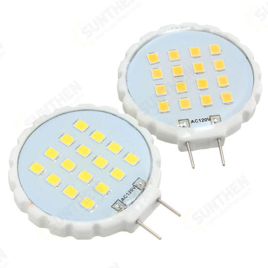 G8 1.3W 16 SMD 2835 LED Pure White Warm White Ceramic Material Home Lighting Bulb AC110V