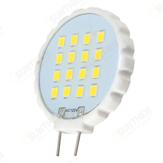 G8 1.3W 16 SMD 2835 LED Pure White Warm White Ceramic Material Home Lighting Bulb AC110V