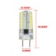 G8 Dimmable LED Bulb 3W SMD 3014 80 Pure White/Warm White Silicone Light Lamp AC 110V/220V