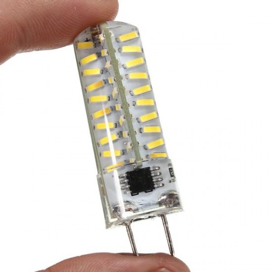 G8 Dimmable LED Bulb 5W SMD 4014 80 Pure White/Warm White Silicone Light Lamp AC 110V/220V