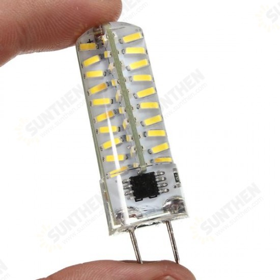 G8 Dimmable LED Bulb 5W SMD 4014 80 Pure White/Warm White Silicone Light Lamp AC 110V/220V