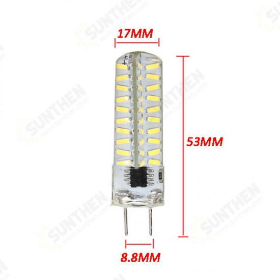 G8 Dimmable LED Bulb 5W SMD 4014 80 Pure White/Warm White Silicone Light Lamp AC 110V/220V