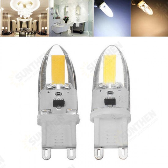 G9 1.8W Dimmable COB1505 180LM Warm White Pure White LED Light Bulb AC110V AC220V