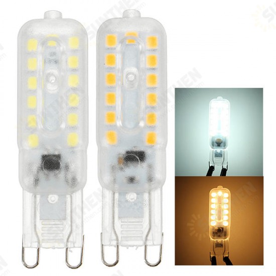 G9 2.5W SMD 5050 Transparent Milky Pure White Warm White LED Light Bulb AC220V