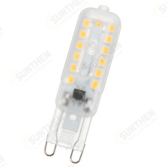 G9 2.5W SMD 5050 Transparent Milky Pure White Warm White LED Light Bulb AC220V