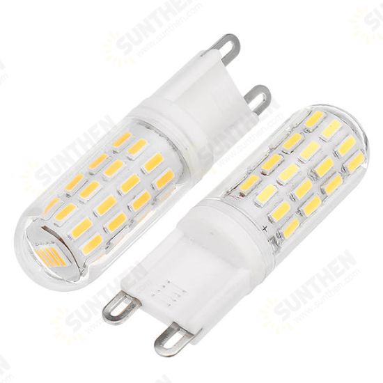 G9 2.5W SMD4014 52LEDs Warm White Pure White Light Bulb AC100-240V No Flicker