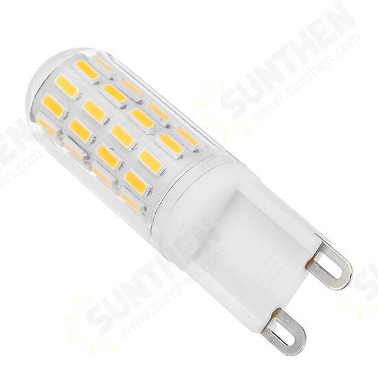 G9 2.5W SMD4014 52LEDs Warm White Pure White Light Bulb AC100-240V No Flicker