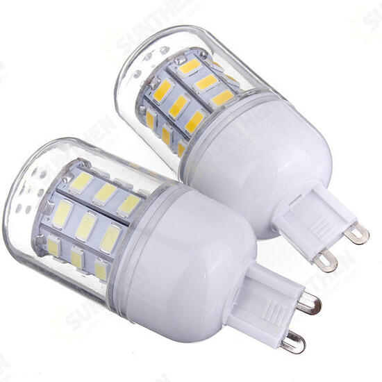 G9 3.5W 420LM AC 220V 30 SMD 5730 LED Corn Light Bulbs Clear Cover