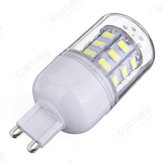 G9 3.5W 420LM AC 220V 30 SMD 5730 LED Corn Light Bulbs Clear Cover