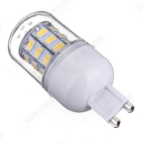 G9 3.5W 420LM AC 220V 30 SMD 5730 LED Corn Light Bulbs Clear Cover