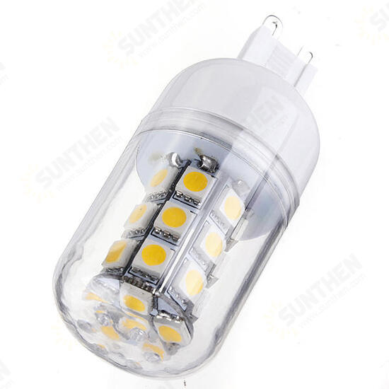 G9 3W White/Warm White 350LM 27 SMD 5050 LED Corn Light Bulb 12V