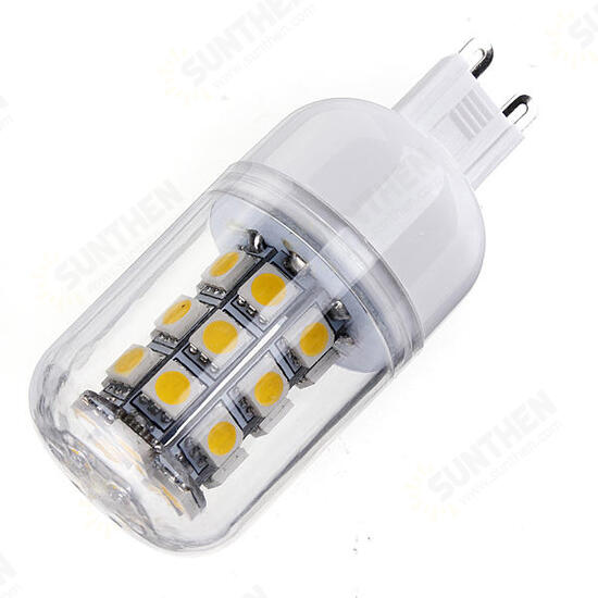 G9 3W White/Warm White 350LM 27 SMD 5050 LED Corn Light Bulb 12V