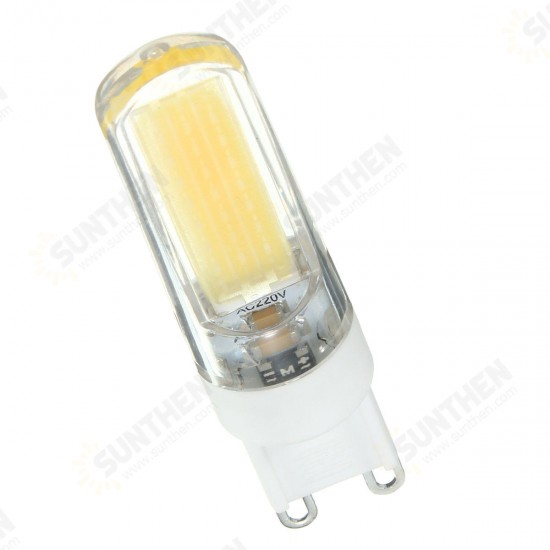 G9 LED 3W Pure White Warm White COB LED PC Material Light Lamp Bulb AC220V