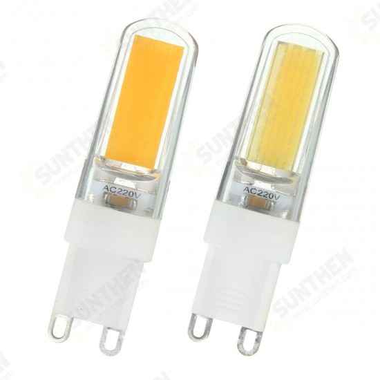 G9 LED 3W Pure White Warm White COB LED PC Material Light Lamp Bulb AC220V