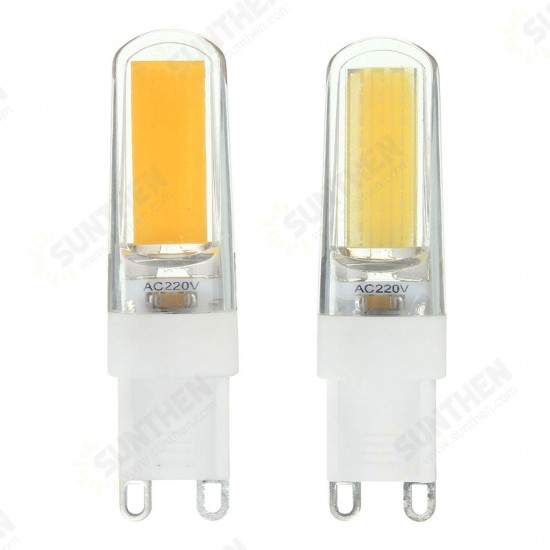 G9 LED 3W Pure White Warm White COB LED PC Material Light Lamp Bulb AC220V