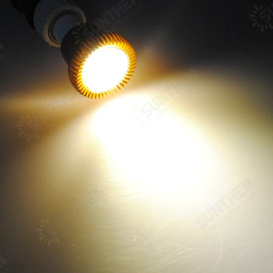 GU10 6W 3 LED Warm White LED Spot Light Bulb AC 110-240V