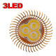 GU10 6W 3 LED Warm White LED Spot Light Bulb AC 110-240V GU10 6W 3 LED Warm White LED Spot Light Bulb AC 110-240V