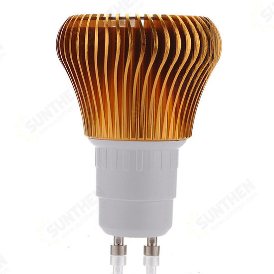 GU10 6W 3 LED Warm White LED Spot Light Bulb AC 110-240V