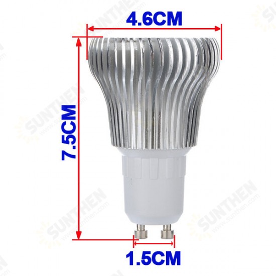 GU10 6W 3 LED White High Power Led Spot Light Lamp Bulb 110-240V