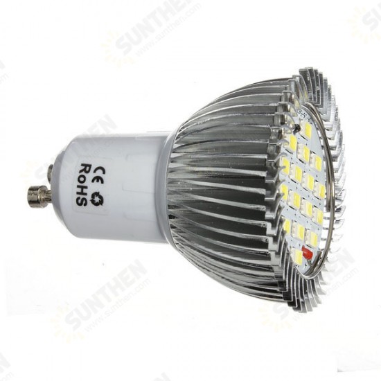 GU10 7W 640LM Pure White 16 SMD 5630 LED Light Bulbs Lamps 85-265V