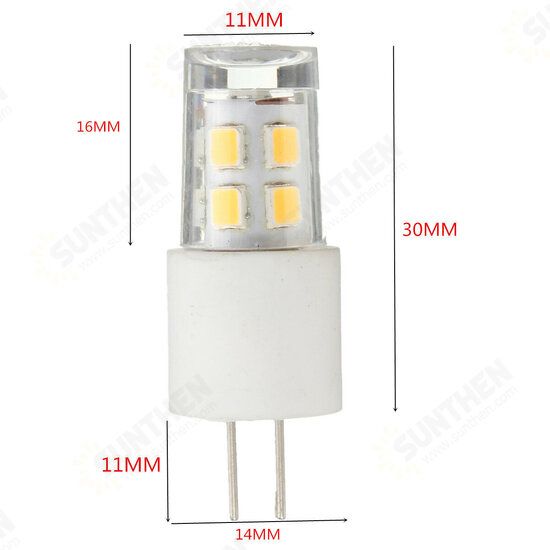 G4 1.5W LED Halogen Bulb Replacement Warm White 2800-3200K 150LM Not Dimmable 13 SMD 2835 Omni Directional Bi-Pin 360° Beam Angle Energy Save ACDC 12V