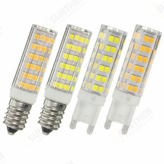 G9 E14 5.8W 220V LED Halogen Bulb 550LM Not Dimmable 76SMD 2835 Light Lamp 360°