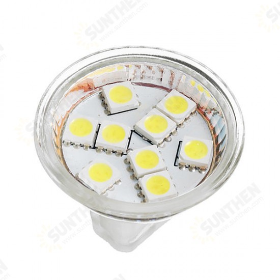 MR11 1.2W SMD5050 9LEDs 90LM Warm White Pure White Light Bulb DC12V