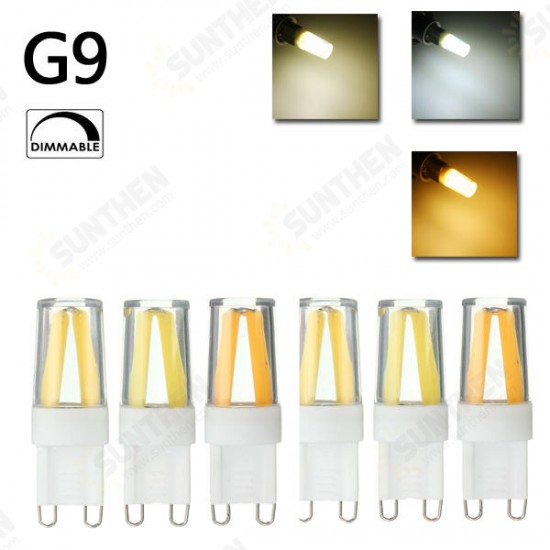 Mini Dimmab G9 LED Silicone Crystal COB Home Lighting 360 Degree Light Bulb 110V