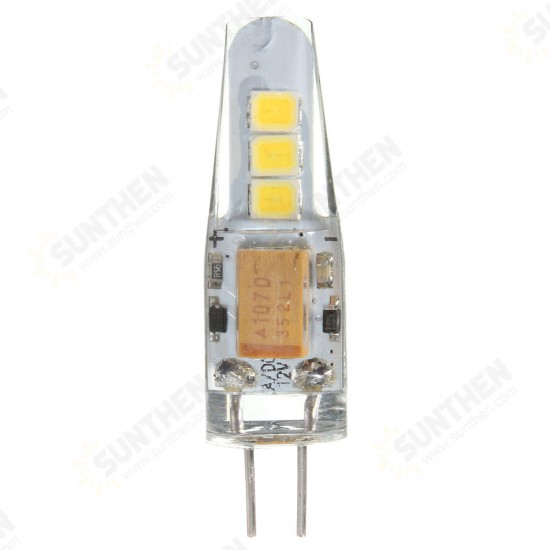 Mini G4 LED Corn Bulb 2W 6 SMD 2835 Silicone Crystal Lamp Light DC12V