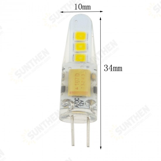 Mini G4 LED Corn Bulb 2W 6 SMD 2835 Silicone Crystal Lamp Light DC12V