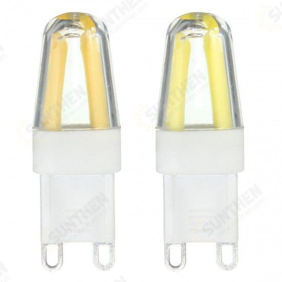 Mini G9 2W Dimmable LED Corn Bulb Silicone Crystal COB Lamp Light AC220V