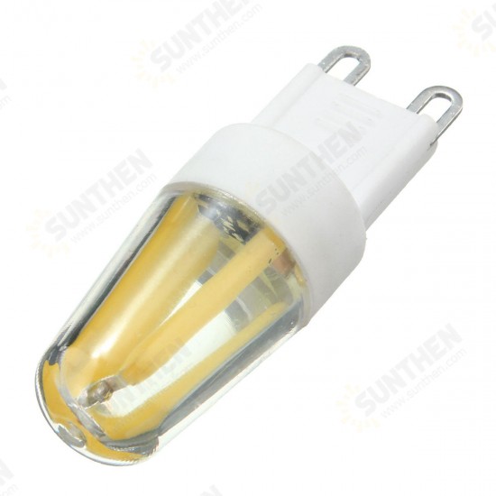 Mini G9 2W Dimmable LED Corn Bulb Silicone Crystal COB Lamp Light AC220V