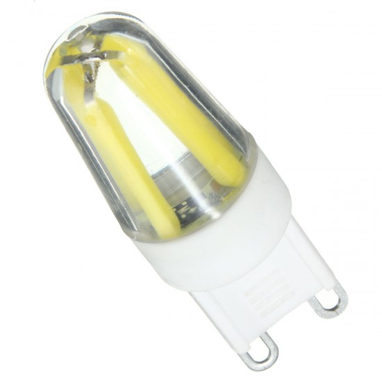 Mini G9 2W Dimmable LED Corn Bulb Silicone Crystal COB Lamp Light AC220V