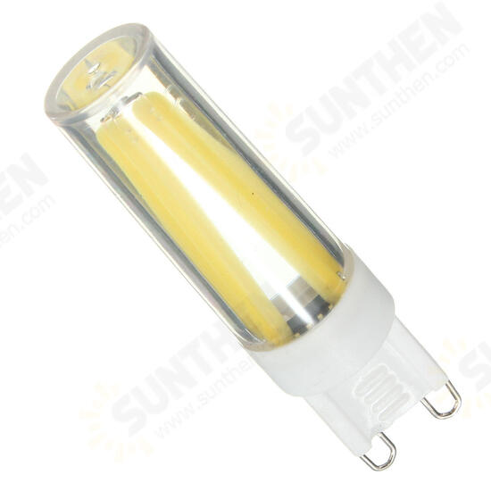 Mini G9 3W COB Pure White Warm White LED Silicone Crystal Lamp Light AC110V