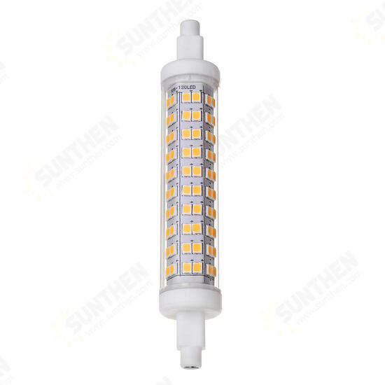 R7S 118MM 10W SMD2835 Warm White Pure White No Stroboscopic LED Corn Light Bulb AC85-265V