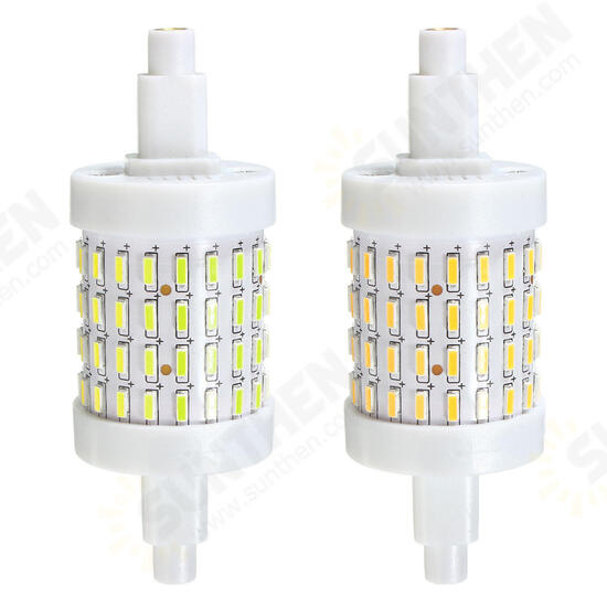 R7S 5W 72 SMD 4014 78mm LED Warm White White Corn Light Lamp Bulb AC85-265V