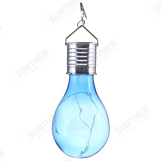 Solar Powered Warm White Waterproof Outdoor Garden Fairy Lighting Bulb Camping Hanging Lamp