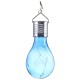 Solar Powered Warm White Waterproof Outdoor Garden Fairy Lighting Bulb Camping Hanging Lamp