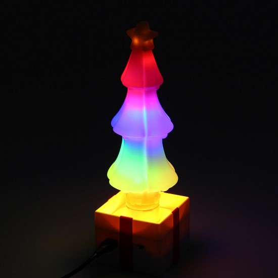USB 360° Shining Christmas RGB Tree Shape 69 LED Bulb Festival Gift Party Decor