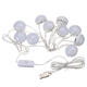 USB Powered DC5V 10 Bulb Dimmable LED String Light Mirror White Makeup Lamp Ambient Decor