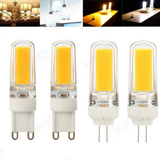 Dimmable G4 G9 LED Filament Retro COB Glass Light Bulb 110V 220V Replace Holagen Light Bulb