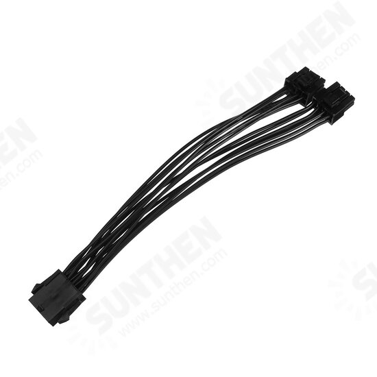 20cm Graphics Card 8 Pin Female to 2*8P(6+2)pin Extention Power Cable Male