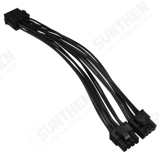 20cm Graphics Card 8 Pin Female to 2*8P(6+2)pin Extention Power Cable Male