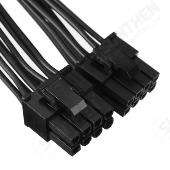 20cm Graphics Card 8 Pin Female to 2*8P(6+2)pin Extention Power Cable Male