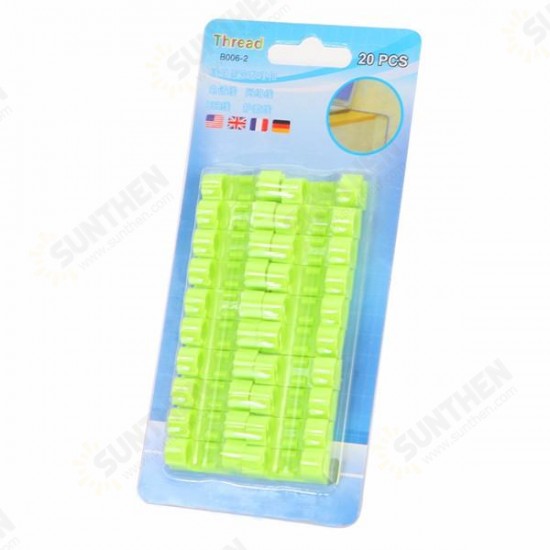 20pcs Stick on Table Wall Stick Clip Wire Management Wire Tidy Wire Cable Organizer Clip