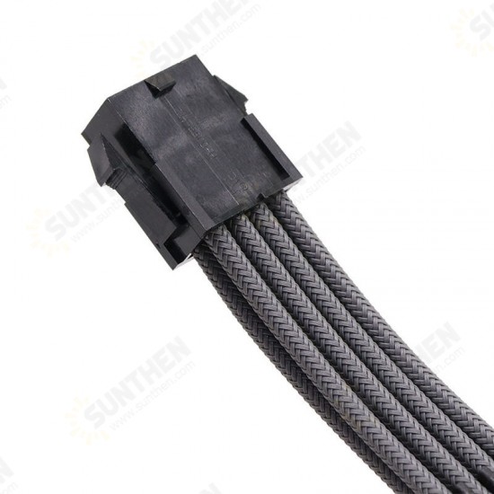 24P ATX Power Cable 8P 30MM Arc Nylon Braided Sleeved Extension Power Supply Cable Kits 4Pcs