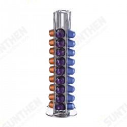 40pcs Capacity Coffee Capsule Cup Holder Storage Stand Chrome Tower Mount Rack for Nespresso 40pcs Capacity Coffee Capsule Cup Holder Storage Stand Chrome Tower Mount Rack for Nespresso